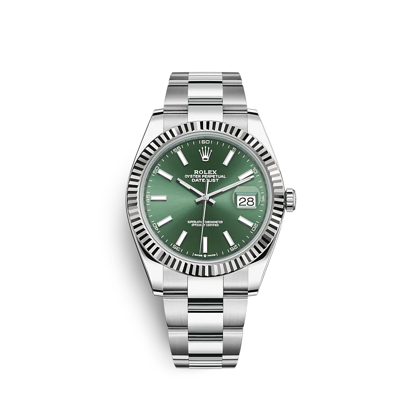 Fake Rolex Datejust 126334 41mm Mint green