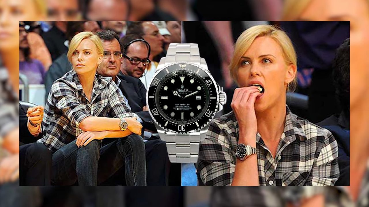 Charlize Theron wearing Rolex